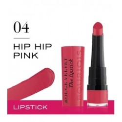 ROUGE MAT HYDRATANT BOURJOIS Lipstick Rouge Velvet 04 Hip Hip Pink DE BOURJOIS 