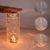 Lampe de table LED en cristal 