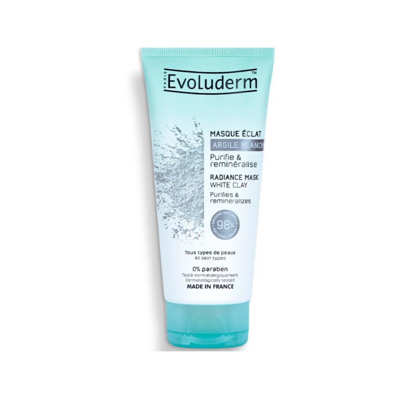 Masques Purifiant evoluderm ARGILE BLANCHE 