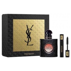 COFFRET EAU DE PARFUM FEMME YVES SAINT LAURENT BLACK OPIUM GIFT SET 30ML EDP + 2ML MASCARA 