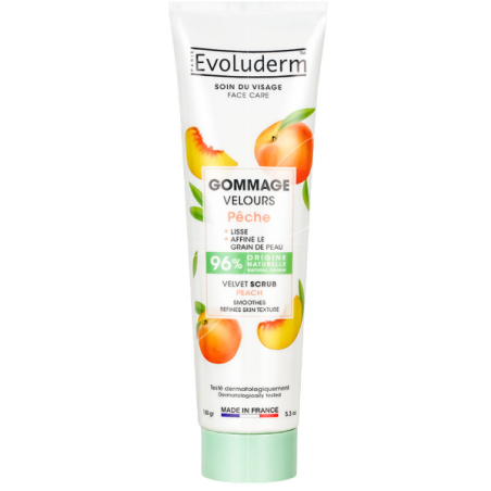 Evoluderm - Gommage Visage Velours Pêche 