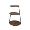 Table d’appoint rond marron 