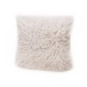 Coussin peau de mouton - 40*40 cm - Blanc cassé 