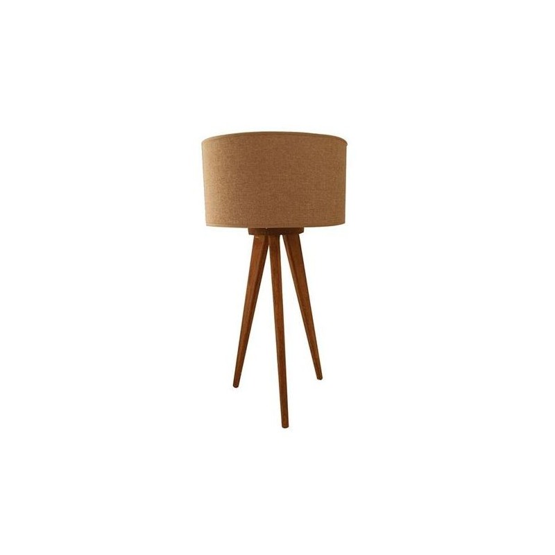 Lampadaire scandinave - Trépied - MM - Chêne claire - 70 cm 