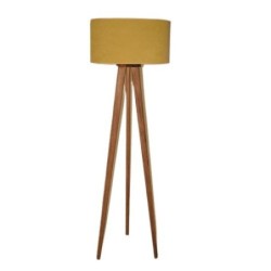 Lampadaire Scandinave Trépied - Marron claire 