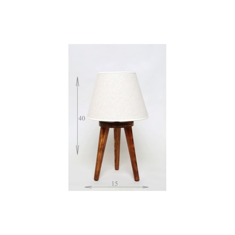 lampadaire scandinave trépied mini chene claire 