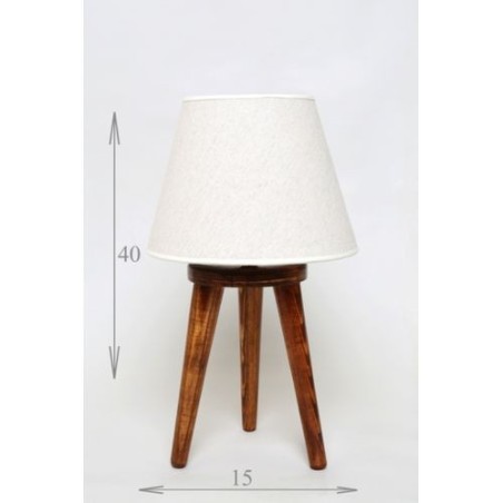 lampadaire scandinave trépied mini chene claire 