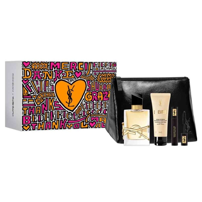 coffret eau de parfum femmes YVES SAINT LAURENT LIBRE  50ML BAUME+MINI MASCARA 