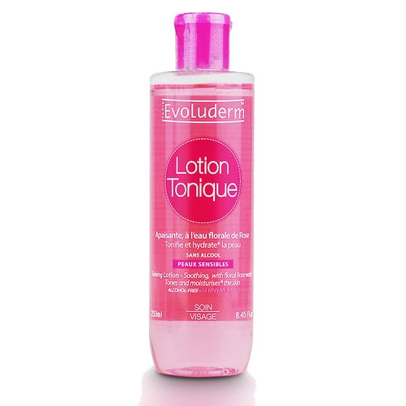 Lotion Tonique evoluderm PEAUX SENSIBLES 