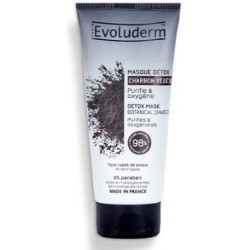 masque détox evoluderm AU CHARBON VÉGÉTAL ACTIF 