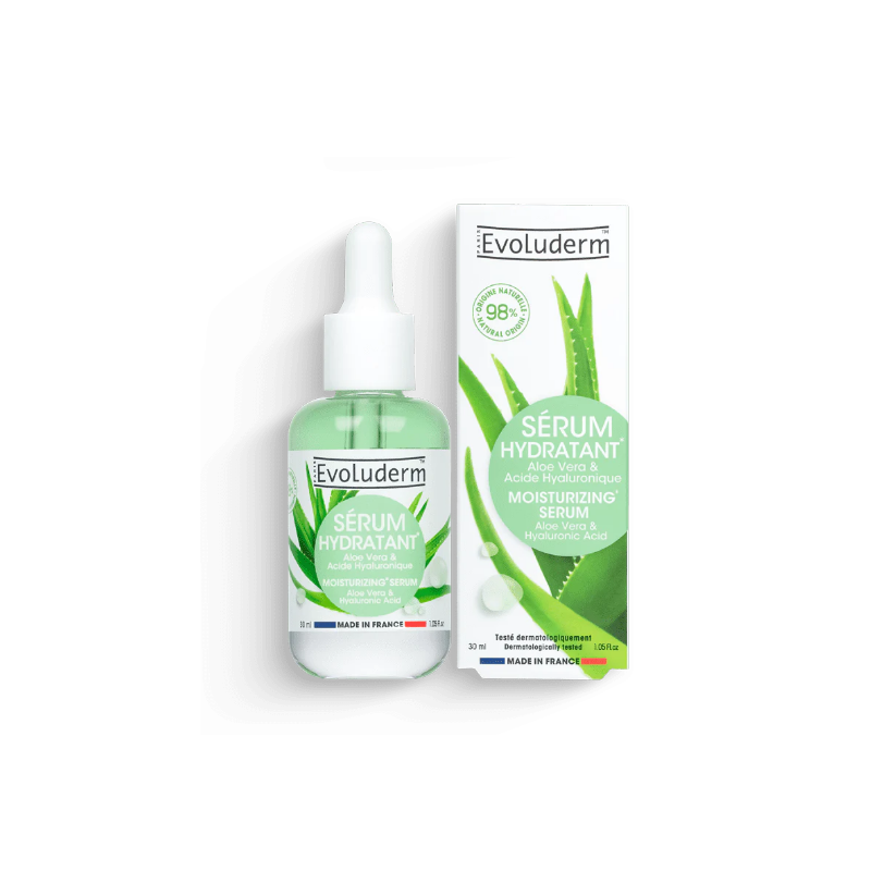 Evoluderm - Sérum Hydratant Aloe Vera & Acide Hyaluronique - 30ml 