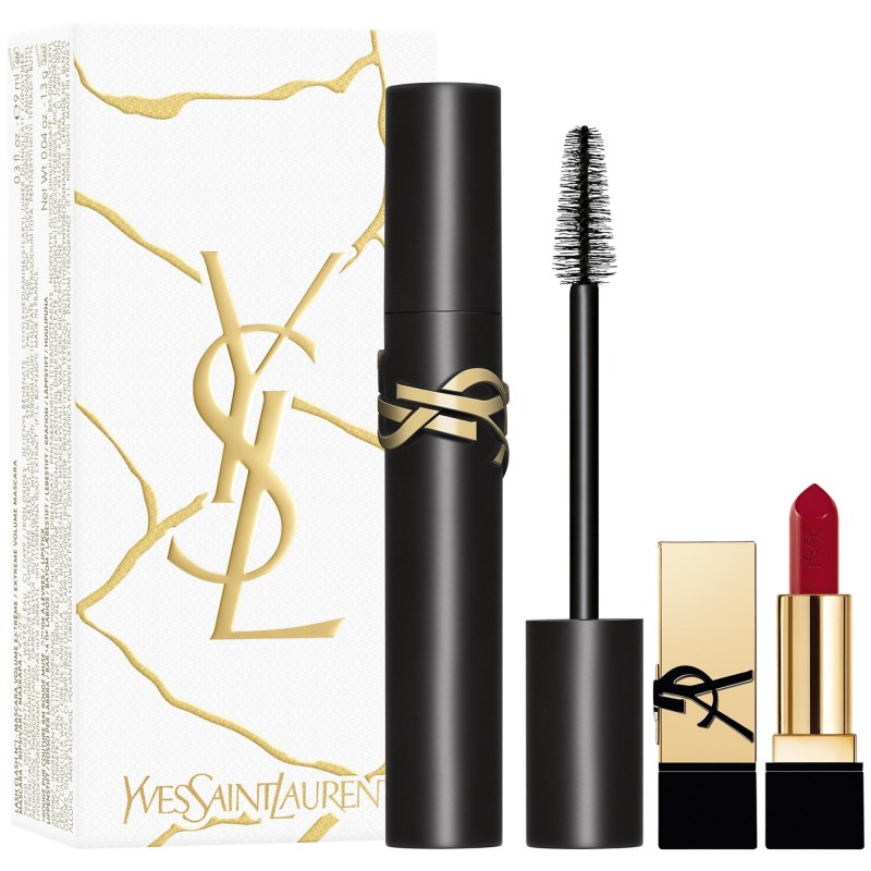 Coffret maquillage YVES SAINT LAURENT  MASCARA LASH CLASH+ MINI ROUGE PUR COUTURE 