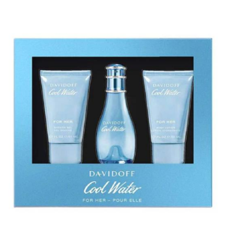 Coffret Eau de Toilette Femme DAVIDOFF COOL WATER WOMAN SET 50 