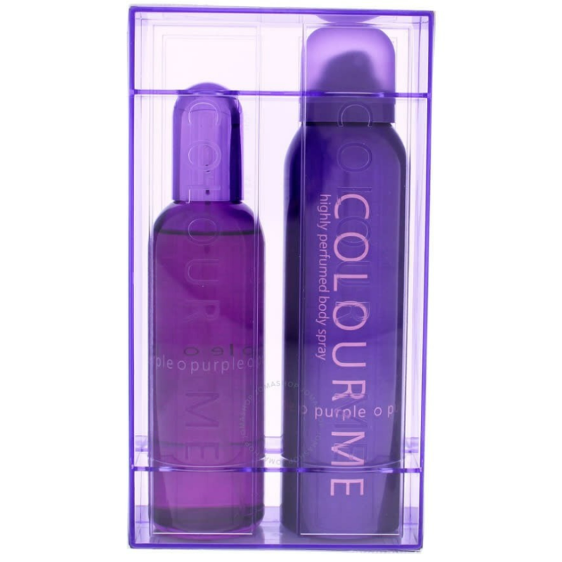 Colour Me Coffret Purple Women eau de Parfum 100Ml Body Spray 