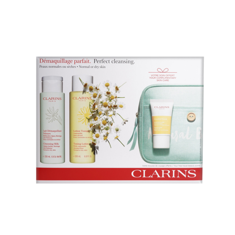 Coffret CLARINS  DÉMAQUILLANT PEAUX NORMALES OU SÈCHES 