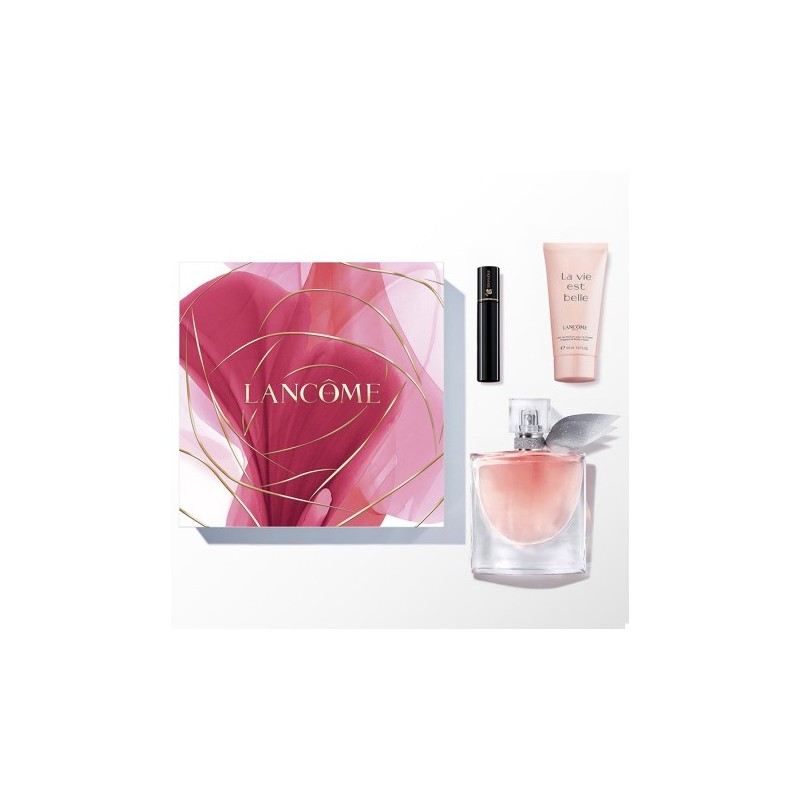 COFFRET EAU DE PARFUM FEMME LANCOME  LA VIE EST BELLE + MASCARA HYPNOE 