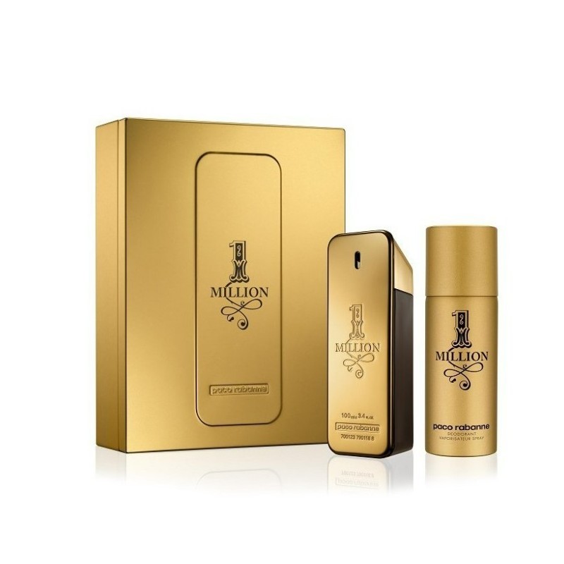 Coffret Eau de Toilette Homme PACO RABANNE  1 MILLION EAU DE TOILETTE 100ML + DEODORANT 150ML 