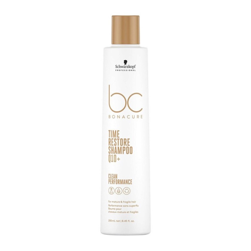 Shampooing Schwarzkopf  BONACURE TIME RESTORE SHAMPOO Q10+ 250ML 