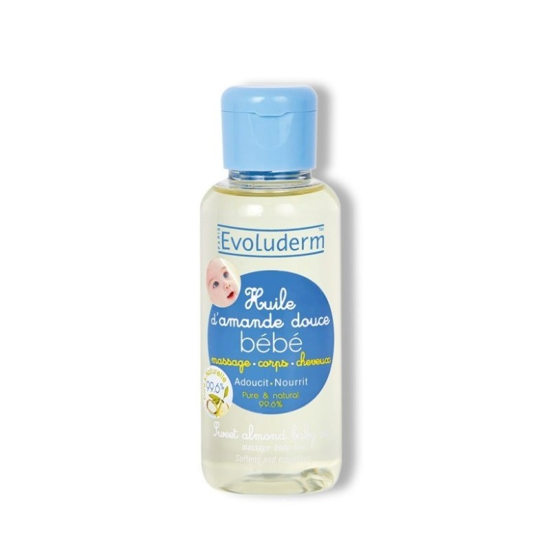 Huile evoluderm D'AMANDE DOUCE POUR BÉBÉ 100 ML 