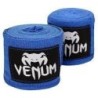 paire de bandages élastiques en coton pour MMA et boxe - 3,5 m bleu 