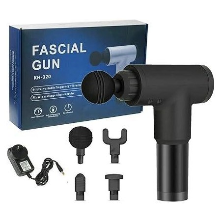 Pistolet de massage musculaire Noir 