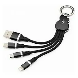 Fast 3 en 1 câble USB du chargeur de trousseau avec Micro 