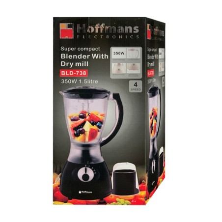 BLENDER PLASTIQUE 1,5L-500W- NOIR - HOFFMANS 