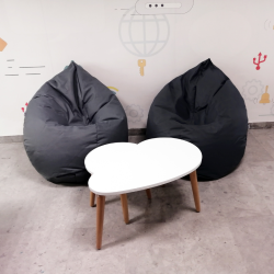 Pouf Poire Velours XXL - 80cm x 120 cm 