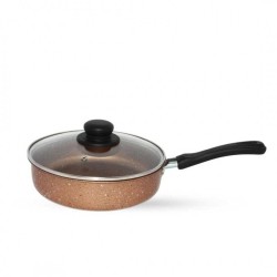 Sauteuse 22cm avec couvercle - GRANITE - POWDER 