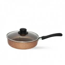 Sauteuse 24cm avec couvercle - GRANITE - POWDER 