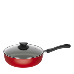 Sauteuse avec couvercle 22cm - GRANITE - RED 