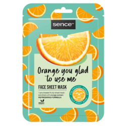 Masque visage tissu orange SENCE 