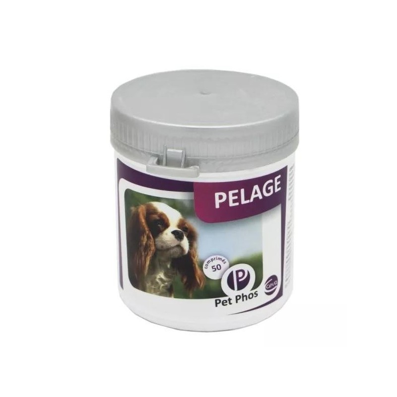 pet phos pelage chien 50 cpr 