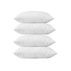 Lot de 4 Oreillers - 65 x 45 cm - Blanc 