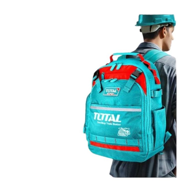 TOTAL Sac a dos - Porte outils professionnel - THBP02025 - 46 cm - 8KG 