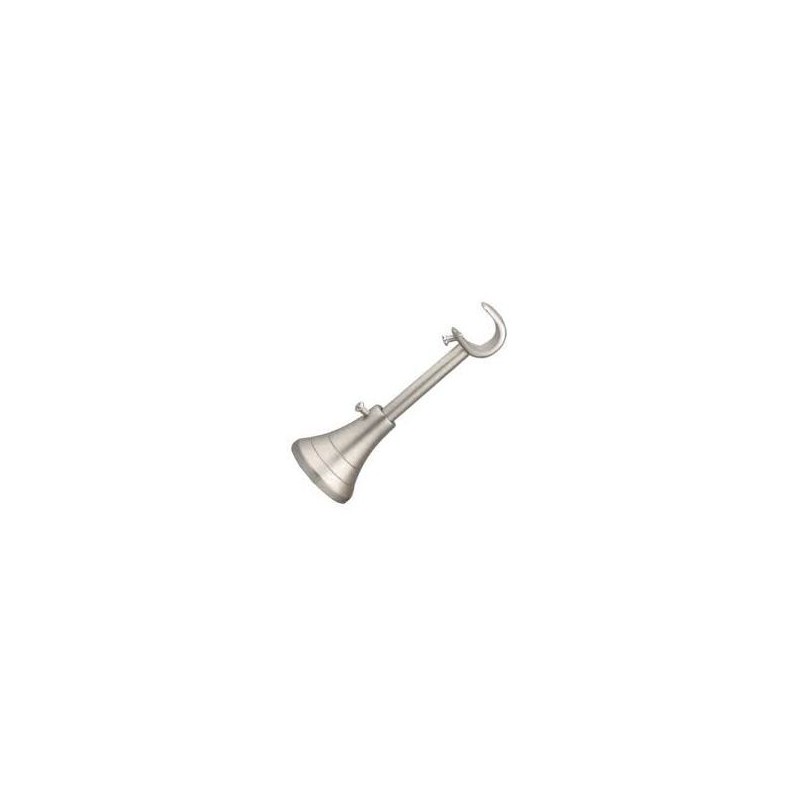 DJO Lot de 2 supports de tringle à rideaux 22mm - Argent 