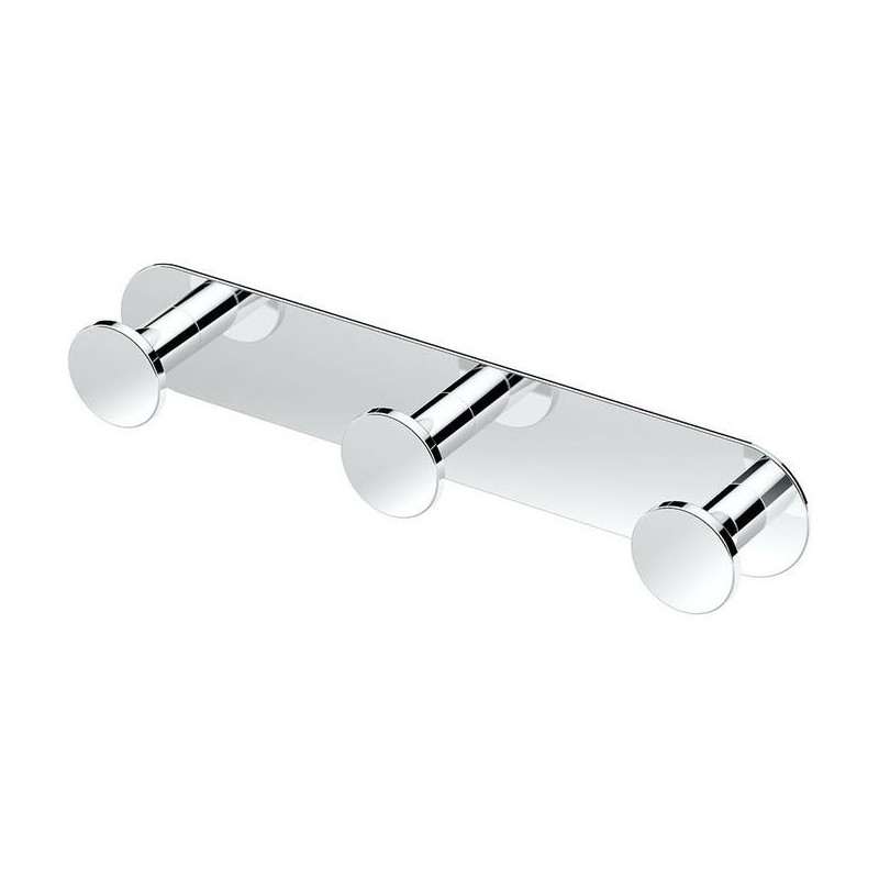 Generic Porte serviette - Porte manteaux - inox 3P - 18cm 