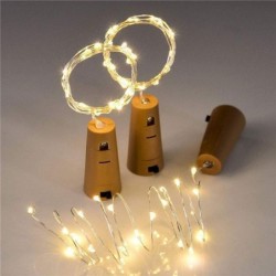 Generic Lot de 3 Guirlande lumineuse - Bouchon bouteille de vin 30 Led 