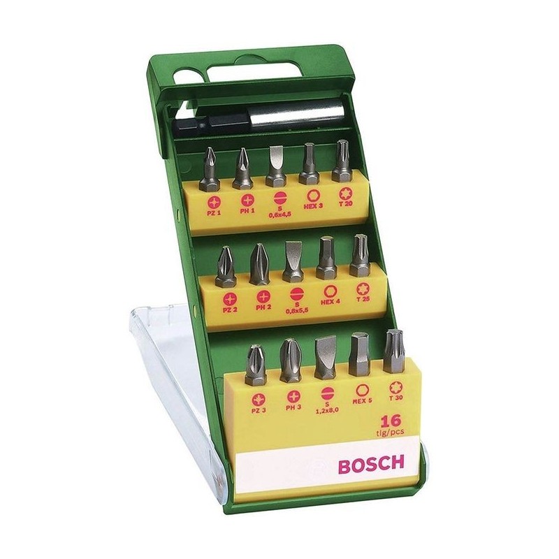 Bosch Coffret D'embouts Pour Visseuse - 16 Pcs 