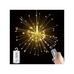 Lampes de feu d'artifice LED en Fil de cuivre avec 8 Modes à  Piles avec télécommande - 