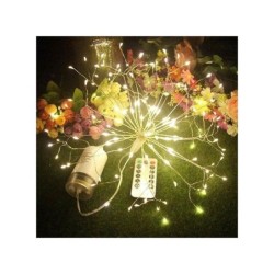 Lampes de feu d'artifice LED en Fil de cuivre avec 8 Modes à  Piles avec télécommande - 