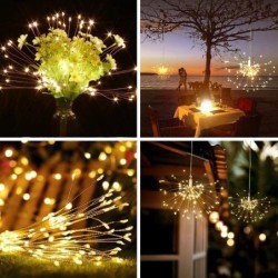 Lampes de feu d'artifice LED en Fil de cuivre avec 8 Modes à  Piles avec télécommande - 