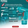 TOTAL Visseuse sans fil - Valise bricolage - 38 Outils 