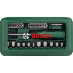 Bosch Coffret de vissage - Clé Douille et Embout - 46 piéces 