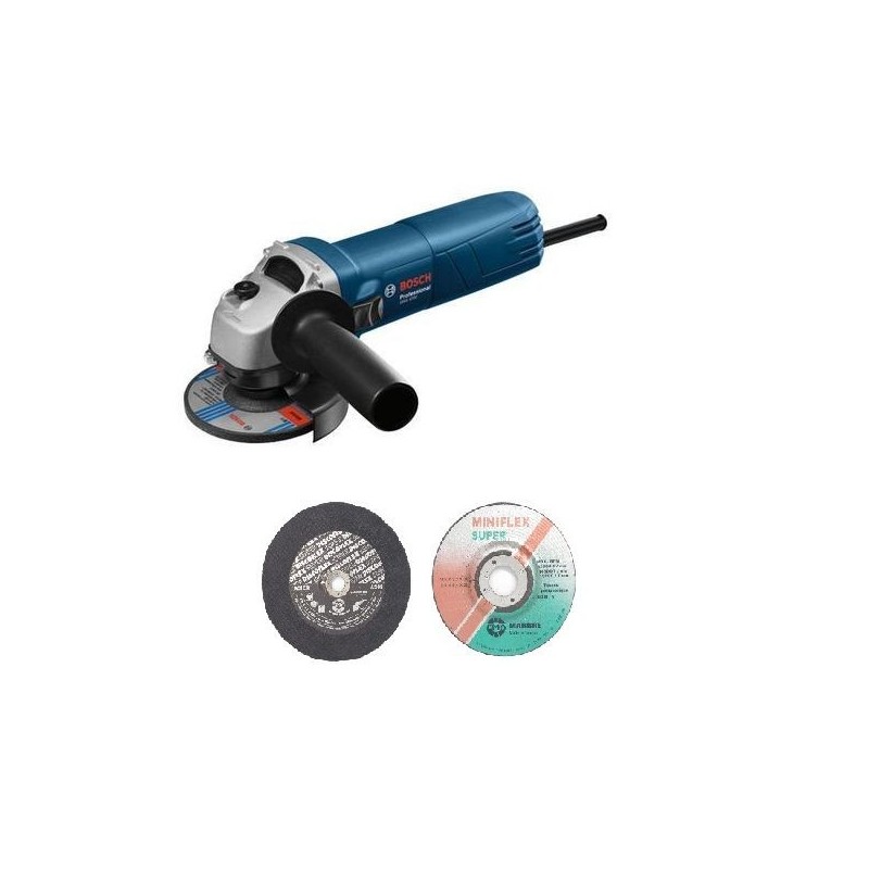 Bosch Meule à disque - Meuleuse angulaire - 710W - 115mm + 2 disques 