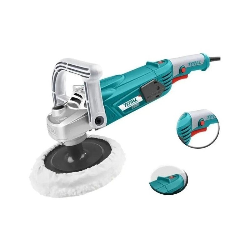 TOTAL Ponceuse polisseuse - Avec Variateur Vitesse - 1400 w - 180 mm - 