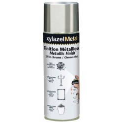 XYLAZEL Spray 2 en 1 - Peinture Acrylique - Direct sur rouille - 400ml - Effet ARGENT 