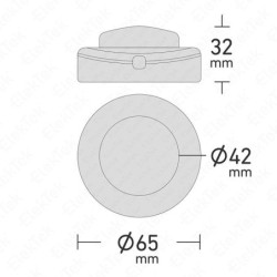 Interrupteur avec Commande au Pied pour Lampadaire - Bleu 