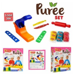 PLAY DOUGH Pâte à modeler 7pcs - PUREE - 100% végétale 