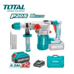 TOTAL Marteau Perforateur - 2 Batterie 20V - Sds+ - 